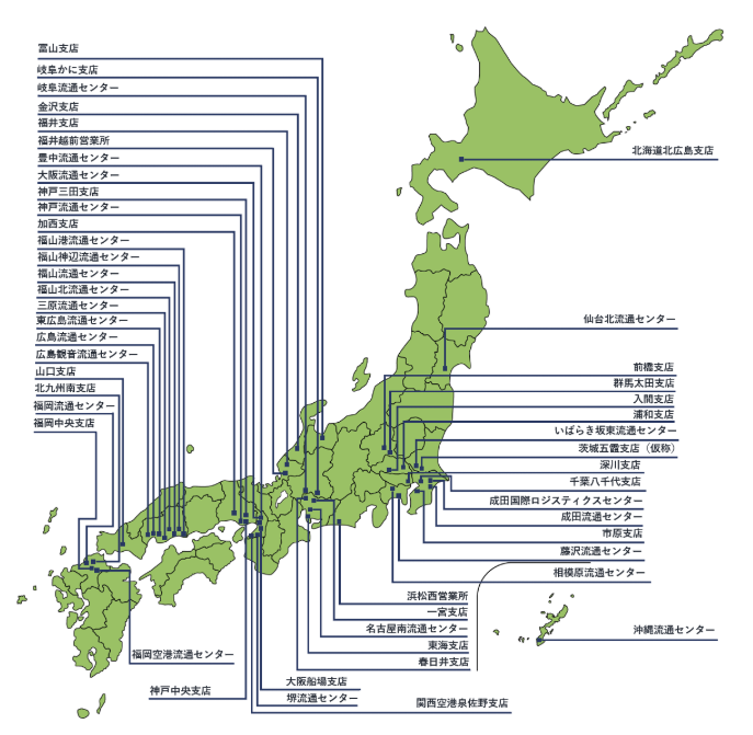 福山通運の流通センター